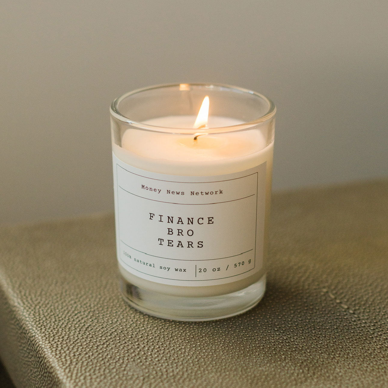 Finance Bro Tears Candle