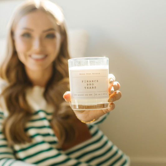 Finance Bro Tears Candle