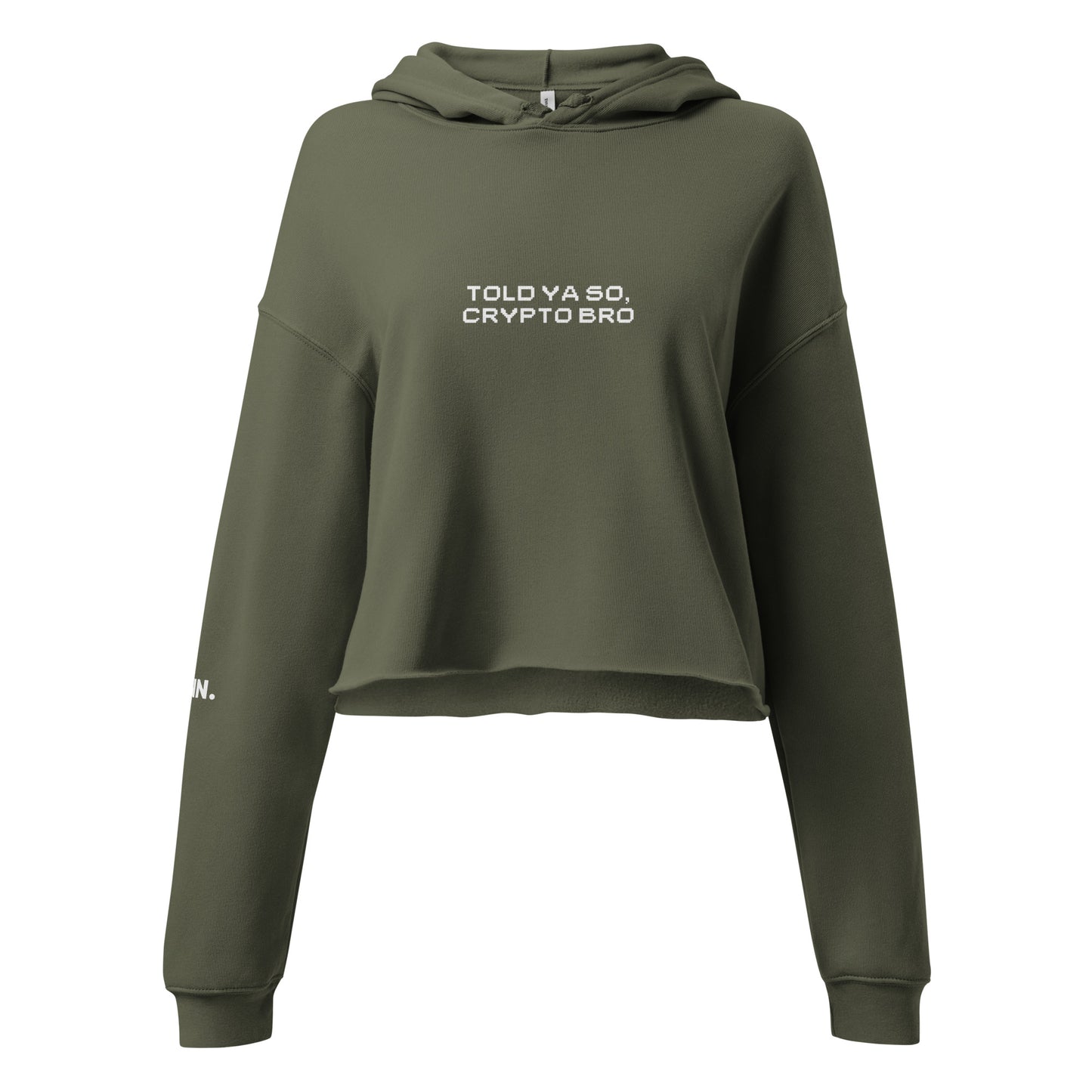 Crypto Bro Crop Hoodie